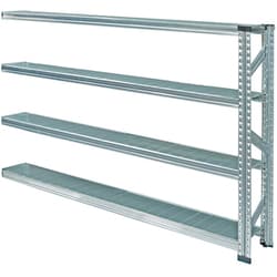 軽量 シンプル イタリア製 スチールラック 連結用 幅187.7×高さ118×奥行25cm 4段 MS18124d2s