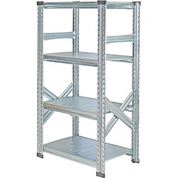 軽量 シンプル イタリア製 スチールラック 本体 幅67.7×高さ118×奥行32cm 4段 MS6124d3