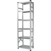 軽量 シンプル イタリア製 スチールラック 本体 幅67.7×高さ197.2×奥行32cm 6段 MS6196d3