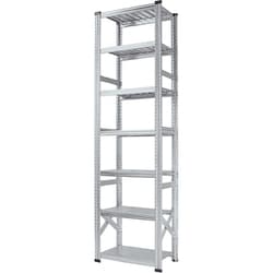 軽量 シンプル イタリア製 スチールラック 本体 幅67.7×高さ250×奥行32cm 7段 MS6257d3