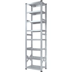 軽量 シンプル イタリア製 スチールラック 本体 幅67.7×高さ250×奥行32cm 8段 MS6258d3