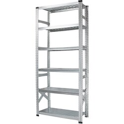 軽量 シンプル イタリア製 スチールラック 本体 幅97.7×高さ236.8×奥行32cm 6段 MS9236d3