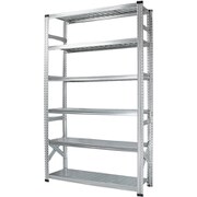 軽量 シンプル イタリア製 スチールラック 本体 幅112.7×高さ197.2×奥行32cm 6段 MS11196d3