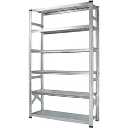 軽量 シンプル イタリア製 スチールラック 本体 幅112.7×高さ236.8×奥行32cm 6段 MS11236d3
