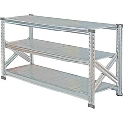 軽量 シンプル イタリア製 スチールラック 本体 幅127.7×高さ65.3×奥行32cm 3段 MS1263d3