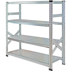 軽量 シンプル イタリア製 スチールラック 本体 幅127.7×高さ118×奥行32cm 4段 MS12124d3