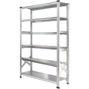 軽量 シンプル イタリア製 スチールラック 本体 幅127.7×高さ184×奥行32cm 6段 MS12186d3