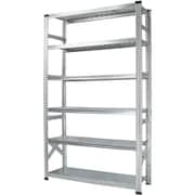 軽量 シンプル イタリア製 スチールラック 本体 幅127.7×高さ210.4×奥行32cm 6段 MS12216d3