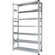 MS12237d3 [軽量 シンプル イタリア製 スチールラック 本体 幅127.7×高さ236.8×奥行32cm 7段]
