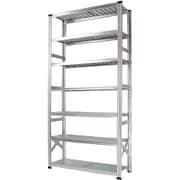 軽量 シンプル イタリア製 スチールラック 本体 幅127.7×高さ250×奥行32cm 7段 MS12257d3