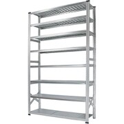 軽量 シンプル イタリア製 スチールラック 本体 幅142.7×高さ250×奥行32cm 8段 MS14258d3