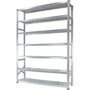 軽量 シンプル イタリア製 スチールラック 本体 幅172.7×高さ250×奥行32cm 7段 MS17257d3