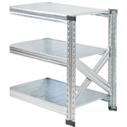 MS663d3s [軽量 シンプル イタリア製 スチールラック 連結用 幅67.7×高さ65.3×奥行32cm 3段]