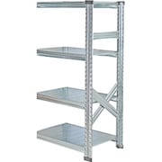 軽量 シンプル イタリア製 スチールラック 連結用 幅67.7×高さ118×奥行32cm 4段 MS6124d3s