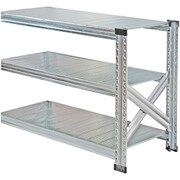 軽量 シンプル イタリア製 スチールラック 連結用 幅97.7×高さ65.3×奥行32cm 3段 MS963d3s