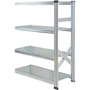 軽量 シンプル イタリア製 スチールラック 連結用 幅97.7×高さ118×奥行32cm 4段 MS9124d3s