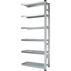 軽量 シンプル イタリア製 スチールラック 連結用 幅97.7×高さ197.2×奥行32cm 6段 MS9196d3s