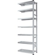 軽量 シンプル イタリア製 スチールラック 連結用 幅97.7×高さ250×奥行32cm 7段 MS9257d3s