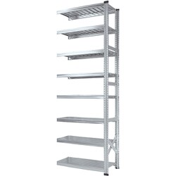 軽量 シンプル イタリア製 スチールラック 連結用 幅97.7×高さ250×奥行32cm 8段 MS9258d3s