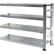 軽量 シンプル イタリア製 スチールラック 連結用 幅112.7×高さ104.8×奥行32cm 4段 MS11104d3s