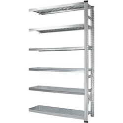 軽量 シンプル イタリア製 スチールラック 連結用 幅112.7×高さ197.2×奥行32cm 6段 MS11196d3s