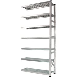 軽量 シンプル イタリア製 スチールラック 連結用 幅112.7×高さ250×奥行32cm 7段 MS11257d3s
