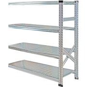 軽量 シンプル イタリア製 スチールラック 連結用 幅127.7×高さ118×奥行32cm 4段 MS12124d3s