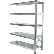 軽量 シンプル イタリア製 スチールラック 連結用 幅127.7×高さ157.6×奥行32cm 5段 MS12155d3s