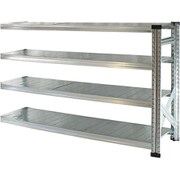 軽量 シンプル イタリア製 スチールラック 連結用 幅142.7×高さ91.7×奥行32cm 4段 MS1494d3s