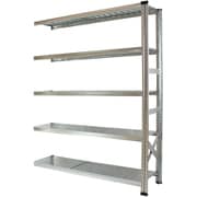軽量 シンプル イタリア製 スチールラック 連結用 幅142.7×高さ184×奥行32cm 5段 MS14185d3s