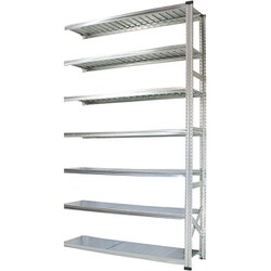 軽量 シンプル イタリア製 スチールラック 連結用 幅142.7×高さ250×奥行32cm 7段 MS14257d3s