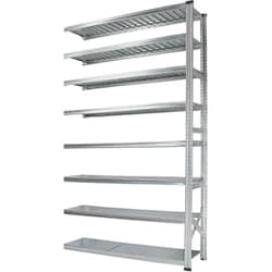 軽量 シンプル イタリア製 スチールラック 連結用 幅142.7×高さ250×奥行32cm 8段 MS14258d3s