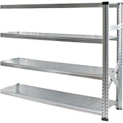 軽量 シンプル イタリア製 スチールラック 連結用 幅157.7×高さ118×奥行32cm 4段 MS15124d3s