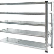 軽量 シンプル イタリア製 スチールラック 連結用 幅157.7×高さ118×奥行32cm 5段 MS15125d3s