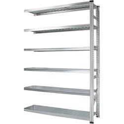 軽量 シンプル イタリア製 スチールラック 連結用 幅157.7×高さ210.4×奥行32cm 6段 MS15216d3s