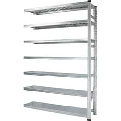 軽量 シンプル イタリア製 スチールラック 連結用 幅157.7×高さ210.4×奥行32cm 7段 MS15217d3s