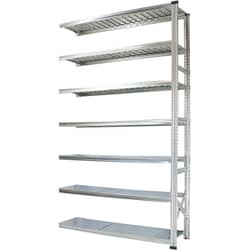 軽量 シンプル イタリア製 スチールラック 連結用 幅157.7×高さ250×奥行32cm 7段 MS15257d3s