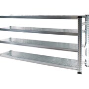 軽量 シンプル イタリア製 スチールラック 連結用 幅172.7×高さ104.8×奥行32cm 4段 MS17104d3s