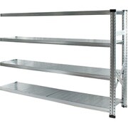 軽量 シンプル イタリア製 スチールラック 連結用 幅172.7×高さ118×奥行32cm 4段 MS17124d3s