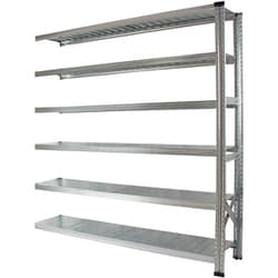 軽量 シンプル イタリア製 スチールラック 連結用 幅172.7×高さ184×奥行32cm 6段 MS17186d3s