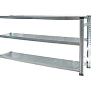 MS18103d3s [軽量 シンプル イタリア製 スチールラック 連結用 幅187.7×高さ104.8×奥行32cm 3段]