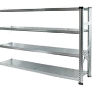 MS18124d3s [軽量 シンプル イタリア製 スチールラック 連結用 幅187.7×高さ118×奥行32cm 4段]