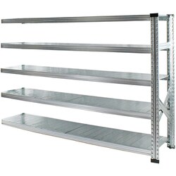 軽量 シンプル イタリア製 スチールラック 連結用 幅187.7×高さ118×奥行32cm 5段 MS18125d3s