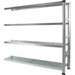 軽量 シンプル イタリア製 スチールラック 連結用 幅187.7×高さ157.6×奥行32cm 4段 MS18154d3s