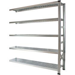 軽量 シンプル イタリア製 スチールラック 連結用 幅187.7×高さ184×奥行32cm 5段 MS18185d3s