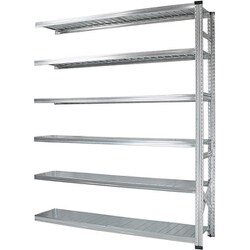 軽量 シンプル イタリア製 スチールラック 連結用 幅187.7×高さ236.8×奥行32cm 6段 MS18236d3s