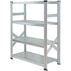 軽量 シンプル イタリア製 スチールラック 本体 幅97.7×高さ118×奥行40cm 4段 MS9124d4