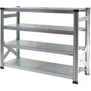 MS11104d4 [軽量 シンプル イタリア製 スチールラック 本体 幅112.7×高さ104.8×奥行40cm 4段]