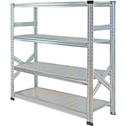 MS11124d4 [軽量 シンプル イタリア製 スチールラック 本体 幅112.7×高さ118×奥行40cm 4段]