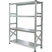MS11154d4 [軽量 シンプル イタリア製 スチールラック 本体 幅112.7×高さ157.6×奥行40cm 4段]